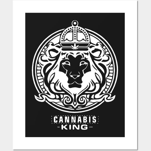 CANNABIS KING Wall Art by partjay